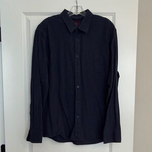 UNTUCKit Men's Dark Blue Button Down Shirt